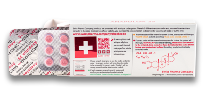 Swiss Pharma Anapolon 25mg 100 Tablet - Görsel 2