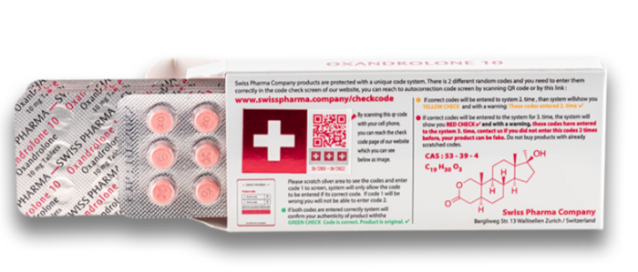 Swiss Pharma Anavar ( Oxandrolone ) 10 Mg 100 Tablet - Görsel 2